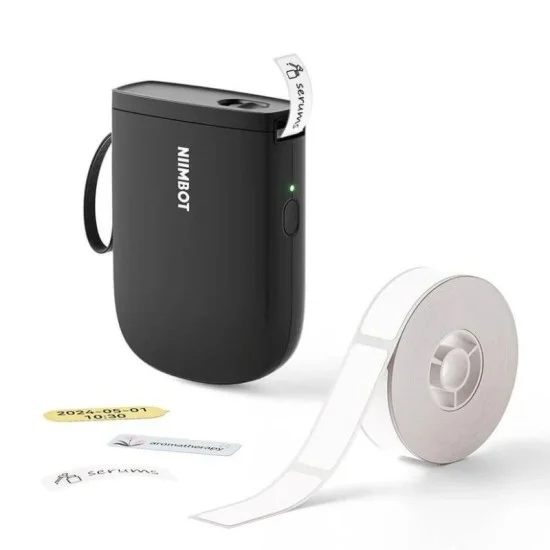 NIIMBOT D11 0.5 Inch Label Maker Machine with Tape - Black